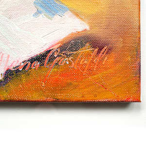 Apricots on a yellow plate by Alena Gastaldi  Image: Signature detail