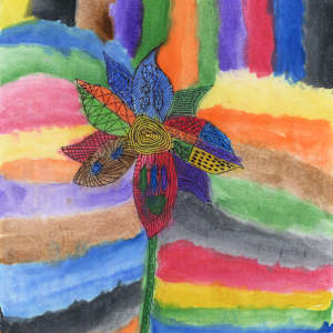 Untitled (abstract flower) by Henry Lim