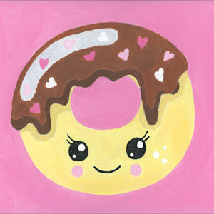 Cute Donut by Nicole Pluta