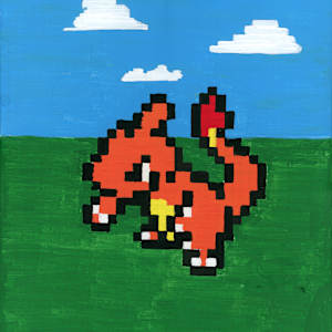 Pixel Charmeleon by Alexander Masis