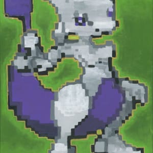 Pixel Mewtew by Jordan Lyons-Lau