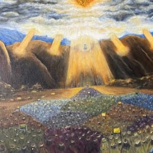MOSAIC COVENANT - Moses On Mt Sinai by Peggy Teague