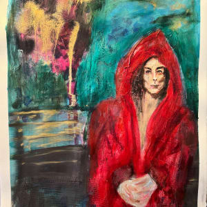 Santa Monica Parkbench at 3am by Annie Wood 