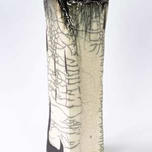 Vase / Objekt aus Ton /  Einzelstück Raku by Vasiliki Furian, Image 1.