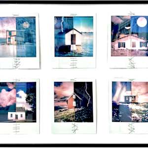 5 Polaroid Juxtaposition Grids Framed (random curated assortment of 6 per frame) by Leny Gerard Behar, Image 1.