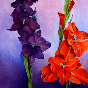 Gladiolas2 by Bobbe Jones