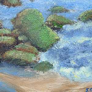Verdant Rocks by Janet Gallagher, Image 1.