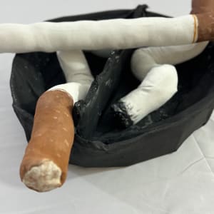 I'll Quit Smoking Tomorrow! (Fiber Art) by David Sierra