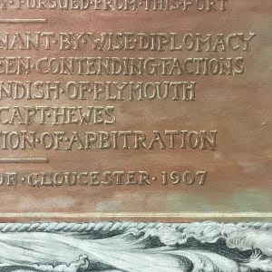 Memorial Tablet for Stage Fort Park by Eric Pape 