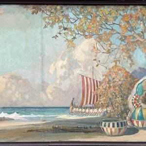 Landing of the Viking Thorwald in Vinland by Frederick Mulhaupt 