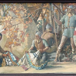 Landing of the Viking Thorwald in Vinland by Frederick Mulhaupt 