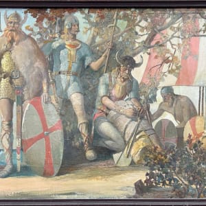 Landing of the Viking Thorwald in Vinland by Frederick Mulhaupt 