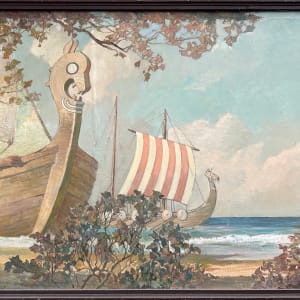 Landing of the Viking Thorwald in Vinland by Frederick Mulhaupt 