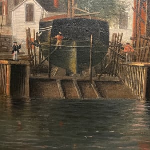 Three Master on the Gloucester Railways by Fitz Henry Lane 