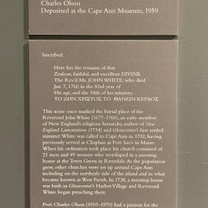 Gravestone of Reverend John White by Unknown 