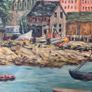 View of City from the Harbor  by Bertha Baxter 