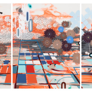 Terrain (triptych) by Heather Patterson