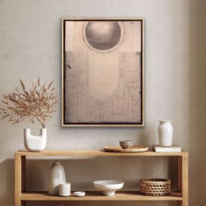 Hetep by Shauna Marie Martin  Image: Digital room with digital frame (will be framed with similar maple floater frame)
