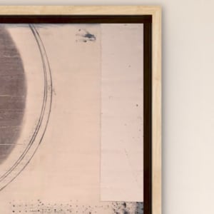 Hetep by Shauna Marie Martin  Image: Detail with digital frame (will be framed with similar maple floater frame)