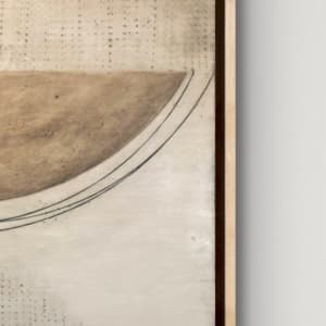Ma'at by Shauna Marie Martin  Image: Detail with digital frame (will be framed with similar maple frame)