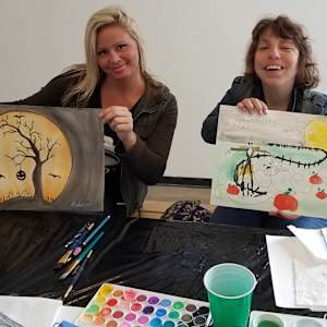 Halloween Sketch by Patricia A Kelley  Image: They both did an amazing job!!!