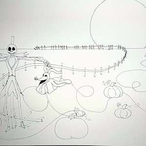 Halloween Sketch by Patricia A Kelley