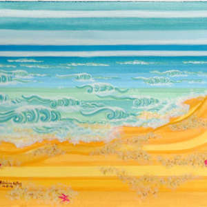 Striped Beach by Patricia A Kelley