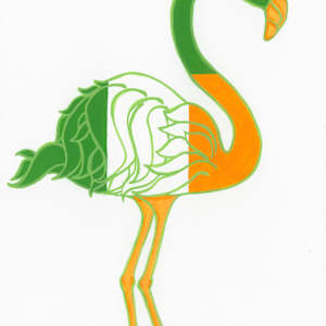 Irish Flamingo by Patricia A Kelley