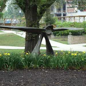 Two Winged Flyers (OSU - Psychology Building) by Magdalena Abakanowicz