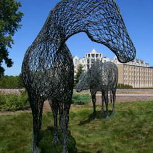 Noble Horse (University of Toledo - Rocket Hall) by Peter Busby