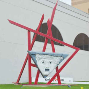Tragic Mask (FCC - Valentine Theater) by Anne/Patrick Poirier