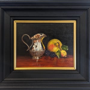 Little Silver Jug with Apple by Hilary Gauci