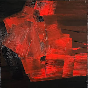 Red in Black no. 2305 by Klara Gunnlaugsdottir