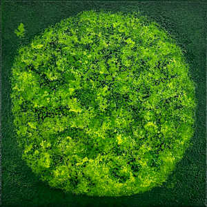 Round Mossy Art no. 2554 by Klara Gunnlaugsdottir