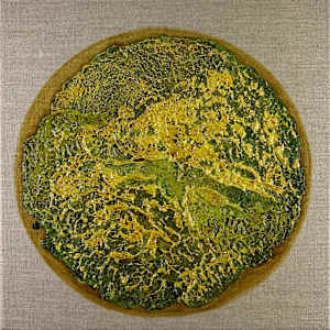 Round Mossy Art no. 2541 by Klara Gunnlaugsdottir, Image 1.