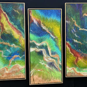 Turning Tides Triptych by MJ Okawa 