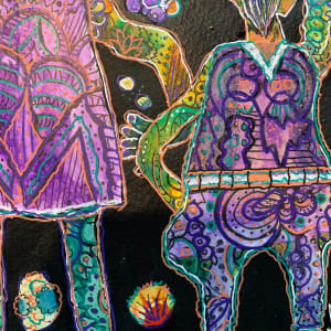 The Doodlers Create Their Own Magic Together by Jennifer C.  Pierstorff  Image: Closeup