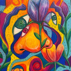 Through the Sadness and Spirals, She Grew Flowers by Jennifer C.  Pierstorff, Image 1.