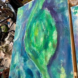 Her Pain Grows into a Flowering Turtle by Jennifer C.  Pierstorff  Image: Wip 4