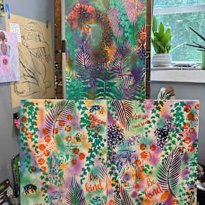 Flowering Emu-saurus by Jennifer C.  Pierstorff  Image: Wip 1
