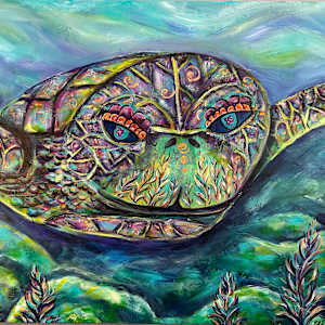 Her Pain Grows into a Flowering Turtle by Jennifer C.  Pierstorff 