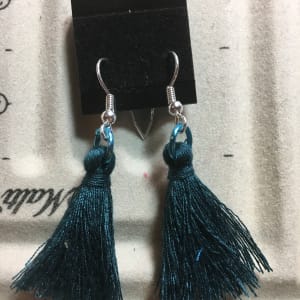 Silk tassel earrings by Jennifer C.  Pierstorff 