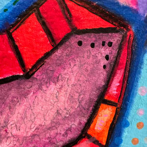 I Will Speak It Into Existence. by Jennifer C.  Pierstorff  Image: Closeup of words in the mouth.  