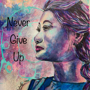 I Am Strong by Jennifer C.  Pierstorff  Image: Never give up- version 3-v3