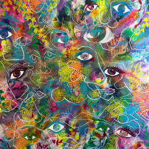 Behind Each Face, There is a Story Waiting to be Told by Jennifer C.  Pierstorff  Image: Wip closeup stage 4