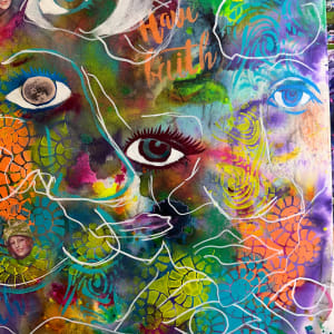 Behind Each Face, There is a Story Waiting to be Told by Jennifer C.  Pierstorff  Image: Wip closeup stage 4
