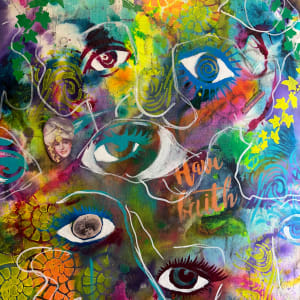 Behind Each Face, There is a Story Waiting to be Told by Jennifer C.  Pierstorff  Image: Wip closeup stage 4
