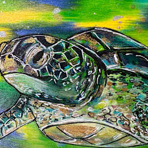 Magical Golden Turtle by Jennifer C.  Pierstorff 