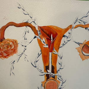Sacral chakra by Jennifer C.  Pierstorff  Image: Wip starting the paint
