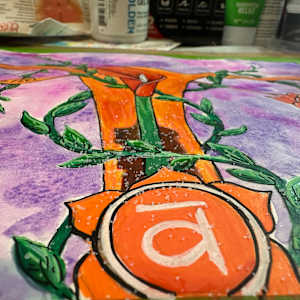 Sacral chakra by Jennifer C.  Pierstorff  Image: Closeup